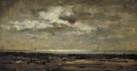 Charles-Francois Daubigny Strandgezicht bij maanlicht Norge oil painting art